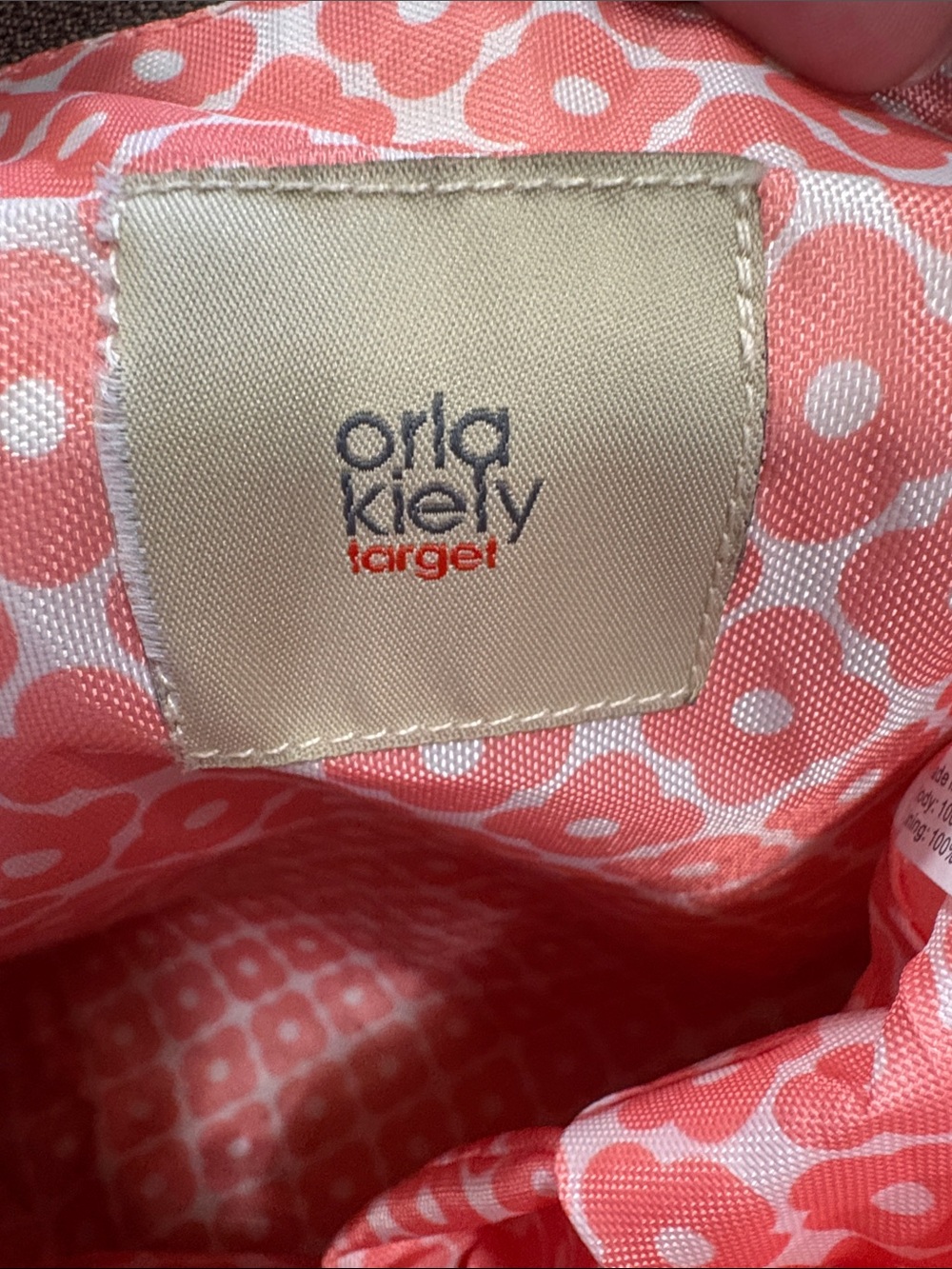 Orla Kiely for Target floral tote, yellow straps & bright patterned interior. - Picture 10 of 14